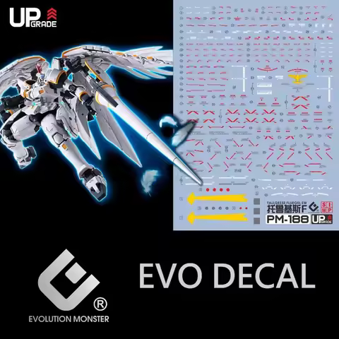 EVO Decal PM-188 for MG Tallgeese Fluegel EW High Definition Fluorescence Water Sticker Model Hobby 