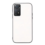 全城熱賣 - 適用於小米 紅米 Note 11 Pro國際版 法萊特紋PU手機殼（白色）