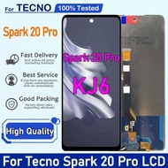 คุณภาพสูง6.78นิ้วสำหรับ Tecno Spark 20 Pro KJ6จอแสดงผล LCD แบบสัมผัสหน้าจอเปลี่ยนดิจิทัลแผงประกอบส่ว