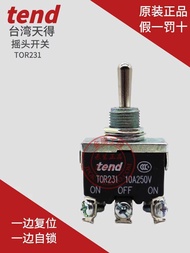 New Arrival Original tend Taiwan Tiande Button Switch tor231b Shaking Head Unilateral Reset Self-Loc