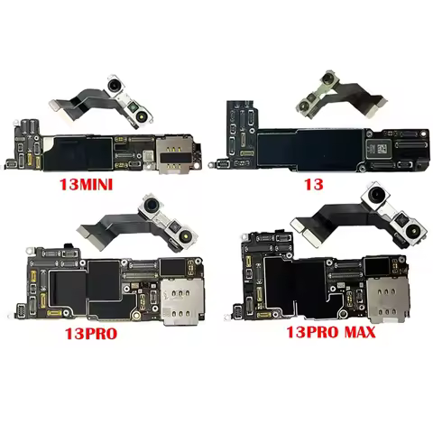 Original Unlocked Motherboard For iPhone 13 13 pro 13 pro max 128gb 256 512 1TB with Face ID Mainboa