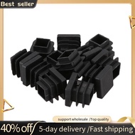 12 Pcs 15mm x 15mm Plastic Square Caps Tube Pipe Inserts End Blanking
