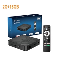 Android TV Box Z8 pro-Kết nối Bluetoothđộ phân giải 4KKèm khiển giọng nóiDual Wifi 2.4G và 5GRam 4G 