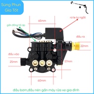 Mini car washer pump head set, family car washer pump head, with electric relay - X8 code 059