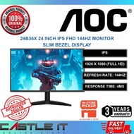 AOC 24B36X 24B36XE 24 Inch IPS Full HD FHD 144Hz 0.5ms Gaming Monitor
