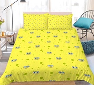 SpongeBobes Twin Size Bedding Set Double Size Double Bed Sheets Duvet Cover 240x220 Bed Linen Sets C