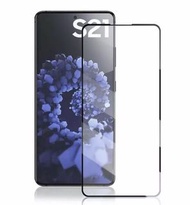 Galaxy S21 3D Case Friendly Tempered Glass Screen Protector for Samsung 超薄玻璃貼保護貼( Black Colors 黑色 ) (全貼 Full Adhesive) (Support Fingerprint Unlocking 支援指紋解鎖）