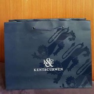 k&amp;c紙袋 Kent&amp;Curwen 英國皇家御用品牌 禮品袋 硬紙袋 厚紙袋