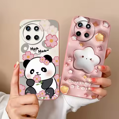 For Realme 11 11X Pro Plus 4G 5G Phone Soft Case Liquid Silicone Lovely Cat Back Cover For Realme11 
