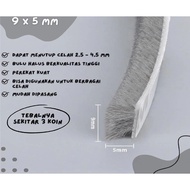 Rumadeco List Strip Penutup Celah Pintu Dan Jendela Bulu Halus | Door Seal Peredam Suara Mohair Doub