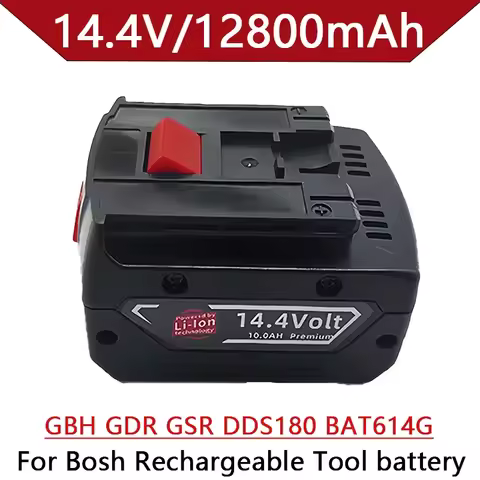 14.4V 12800mAh Rechargeable Battery For Bosch Power Tool For GBH GDR GSR 1080 DDS180 BAT614G Replace