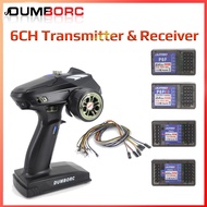 DUMBORC X6 6CH 2.4G 6 Channels Transmitter Remote Control With P6F P6FG P6DC P6DCG 6CH Gyro Receiver