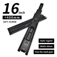 Isi 2 Rel Laci Hitam Rel Laci Slow Motion Rel Laci Soft Closing 35 40 45 50 Cm Rel Laci Lemari Rel L