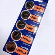 battery MU-RTA CR 2016 - 3V baterai jam tangan batre harga perlembar isi 5 biji
