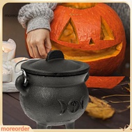 moreorders|  Halloween Decoration Halloween Witch Cauldron Portable Mini Cast Iron Cauldron for Hall