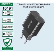 UGREEN 20W PD TYPE C ADAPTOR 20 Watt TYPE C OUTPUT CHARGER ADAPTOR/ TYPE C CHARGER HEAD/ U GREEN MFI