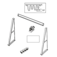 new 1/87 HO Scale Gantry Crane Model Miniature Industrial Building Model DIY Sand Table Train Scene 