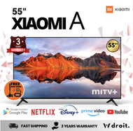 Xiaomi TV A 55 Google TV 4K Ultra HD DCI-P3 94% color gamut HDR10+ Google Playstore Inbuilt Chromecast Dolby Vision and Bordless Display