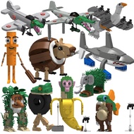 Cross-Border tung tung sahur Tung sahur Wooden Stick Man building Abstract Shark Toy