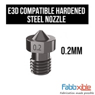 E3D Compatible Hardened Steel Nozzle for 1.75mm filament