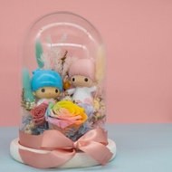 [SG seller] [FREE SHIPPING] Little Florist Dream - Twin Stars Paradise with Preserved Rose Dome