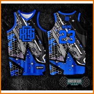 ◐ Basketball Jersey HG Concept Design Blue/green/pink/red Full Sublimation Basketball Jersey Free C