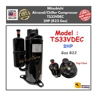 Mitsubishi AirCond/Chiller Compressor 2HP (R22 Gas) Model : TS33VDEC