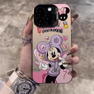 Casing iPhone 11 13 14 15 16 Pro Max Cartoon Mickey Minnie Case For iPhone 13PM 16PM 15PM 14PM 12PM