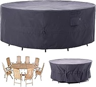 F&J Outdoors Patio Furniture Covers, Heavy Duty Tear Resistant Waterproof UV Resistant Windproof Out