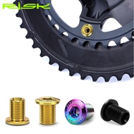 RISK Road Bike Titanium Alloy Chainring Bolts5800 UT6800R8000 DA9000R9100Kit Screws