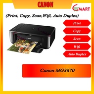 Canon Pixma MG3670 3 in 1 Color Inkjet Printer (Print/Scan/Copy/Wireless)