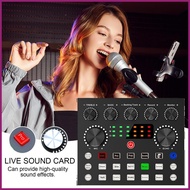 Live Sound Card V8 7 Modes Podcast Mixer Streaming Soundboard Audio Mixer Live Streaming Mixer Voice Chatting tamsg