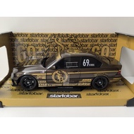 SOLIDO 1/18 BMW M3 E36 COUPE #69 BMW Car Model Alloy Open Left Right Door Front Wheel Steering Tail 