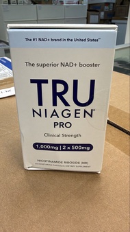 Tru Niagen Pro NAD+ Booster 1000mg 60 Vegetarian Capsules