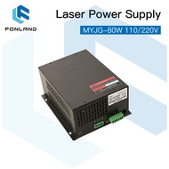 FONLAND 80W CO2 Laser Power Supply MYJG-80W 110V/220V for Laser Tube Engraving Cutting Machine Fast 