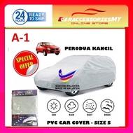 A1 PVC car cover perodua kancil dust rain cover kelisa Viva sunproof waterproof rainproof selimut ke