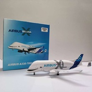 โมเดลเครื่องบินขนส่ง Airbus A330-700l Beluga ขนาด 20 ซม. สเกล 1:300 โลหะผสมเคลือบจำลองของเล่นสะสมพร้