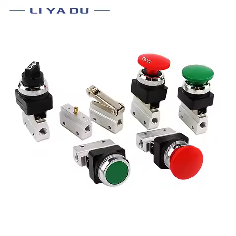 Push Button Pneumatic Mechanical Valve MOV-01 MOV-02 MOV-03 03A Manual Valve Air Switch Control Valv
