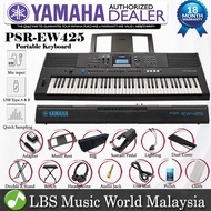 Yamaha PSR-EW425 76 Key Portable Keyboard Professional Bundle (PSREW425 PSR EW425)