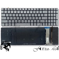 Keyboard Asus N751 Asus N751J Asus N751JK Asus Keyboard US Silver Backlight LED