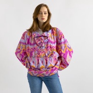 Shell Anorak Jacket Vintage 90's Multi color block tracksuit top women 7085