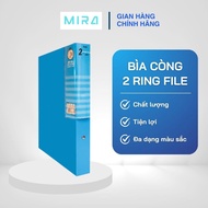 PLUS File Storage Cuff Cover, 2-Ring File A4S - 26cm - Holds 210 A4 Sheets of Paper