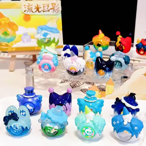 genuine Strawberry Mousseta Downy Flowing Light And Painting Shadows Series Cute Bean Blind Box Coll