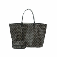 Goyard Saint Louis GM 印花帆布手提托特包(黑)
