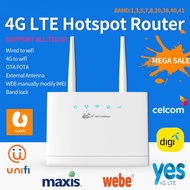 300Mbps High Speed 4G Wifi Lte Router To Wired CPE Amplifier Internet Repeater Modem Builtin Antenna With Sim  Router