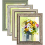 LUCKYLIFE 8x10 Picture Frame Set of 4, Rustic Farmhouse Picture Frames for Table or Wall Hanging