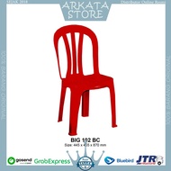 kursi plastik napolly 101 sandaran (ongkir murah pembelian banyak) - merah