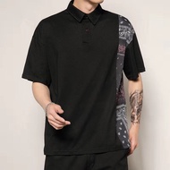 【Plus Size】8XL Men's Large Size Loose Casual Lapel Short Sleeve Top