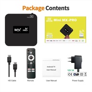 MXpro4K HD Set Top Box wifi5G Network Android Player TV Top Box 11/30