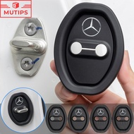 Mercedes Benz Car Door Lock Cover Silicone Rubber Door Lock Buckle Shock Absorber Protector Pad For 